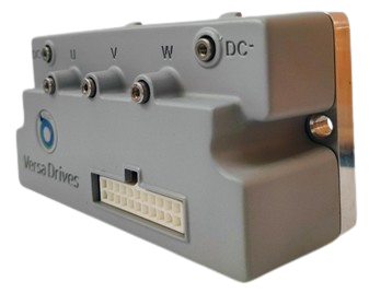 Compact PMSM/BLDC motor controller for EV and mobility applications – side view